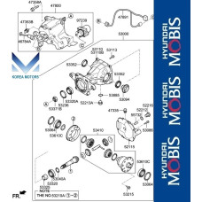 50-501 REAR DIFFERENTIAL KIA SORENTO 2014-17